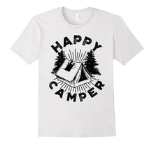 Happy Camper T-Shirt Funny Camping Shirts Cool Tees Tent