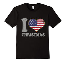 Christmas T Shirt American Flag Tee Vintage Men Women Youth
