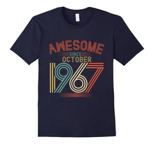 Awesome Since October 1967 Funny T-Shirt 50th Birthday Tee