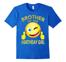 Brother of the Birthday Girl Smile Emoji T-Shirt Gift