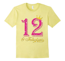 12th Birthday Girl Fabulous Princess Shirt