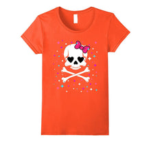 Girls Halloween Shirt - CUTE SKULL AND CROSSBONES T-Shirt