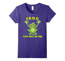 Frog Fully Rely on God Shirt Christianity Novelty Items Gift