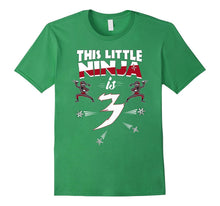 3rd Birthday Boys Shirt Funny 3 Year Old Ninja Martial Arts