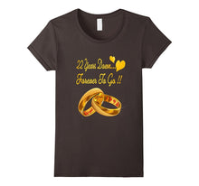 22nd Wedding Anniversary T-Shirt 22 Years Down Forever to Go