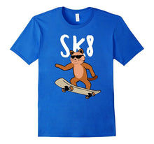 Cat on a Skateboard With Sunglasses, Funny 8th Birthday Tee