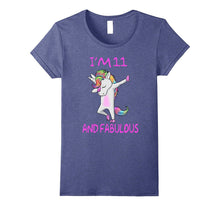11 and Fabulous Sweet Eleventh Birthday Unicorn Dab T Shirt