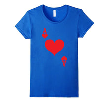 Ace of Hearts Playing Card Halloween Costume T-Shirt (Dark)