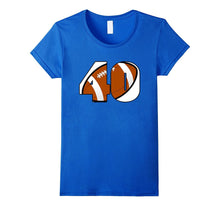 40th  Birthday Football Number T-Shirt