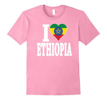Ethiopian Flag T-Shirt I Love Ethiopia Flag Africa T-Shirt