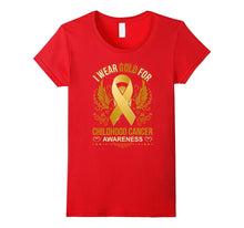 I Wear Gold for Childhood Cancer Awareness T Shirt
