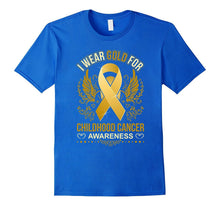 I Wear Gold for Childhood Cancer Awareness T Shirt