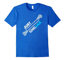 Just ChillLAX Lacrosse T-Shirt | Blue