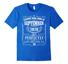 Legends Were Born in September 1978-39th Birthday Gift Shirt
