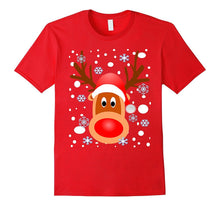 CHRISTMAS REINDEER SHIRT-SNOW-SNOWFLAKES-T Shirt
