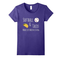 Softball and Tacos Make Life Worth Living Shirt