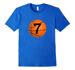 "#7 Basketball Birthday T Shirt