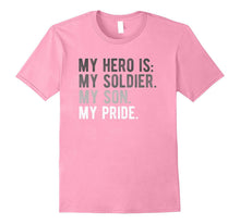 Proud Army Mom Dad Shirt Son Soldier Hero Boy Apparel
