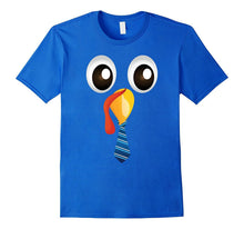 Cute Turkey Face Tie Bow Thanksgiving Holiday Cool T-Shirt