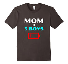 Mom of Three Boys Funny T-Shirt for Mothers With 3 Sons