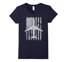 B737 Airliner Distressed American Flag Pilot T-Shirt