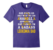 I'm a Badass Leukemia Dad Leukemia Awareness T Shirt