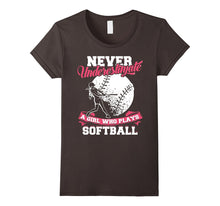Never Underestimate a Girl Who Plays Softball T-Shirt