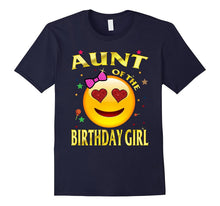 Aunt of the Birthday Girl Emoji T-Shirt Gift for Aunt