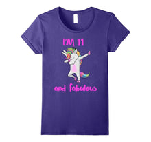 11 and Fabulous Sweet Sixteen Girls Unicorn Dab Dance T Shir