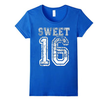 16th Birthday Shirt Gift Teen Sweet Sixteen 16 Varsity Crack