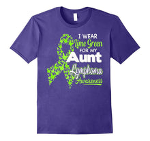 I Wear Lime Green for My Aunt - Lymphoma Awareness Shirt