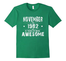 35 Year Old Shirt. Gift for Birthday November 1982 Shirt