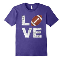 LOVE Football Player Fan Parent Distressed Game Day Shirt