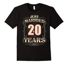 20th Wedding Anniversary Shirt Just Married 20 Years Ago