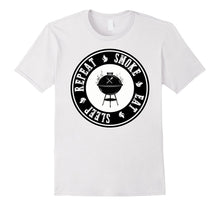 SMOKE EAT SLEEP REPEAT T-Shirt Smoker Shirt, BBQ Shirt