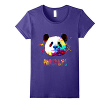 Panda Bear Life Rainbow Watercolor Bright Splatter Shirt