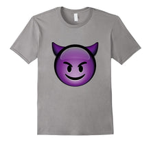 Devil Smily Face Emoji T-Shirt Emoticon Funny Tshirt.