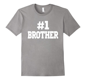 #1 Brother T-Shirt. Number One Brother T-Shirt