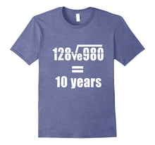 10th Wedding Anniversary T-Shirt Math Equation Gift Shirt