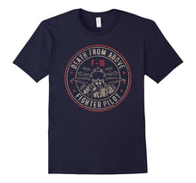 Retro F-16 Air Force Death From Above Fighter Pilot T Shirt