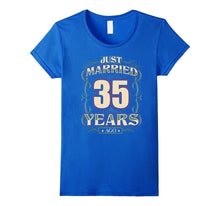 35th Wedding Anniversary Shirt Just Married 35 Years Ago