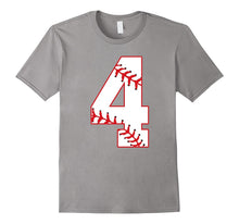 Cute Fourth Birthday Party 4th Baseball T-Shirt Born 2013
