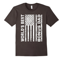 Mens World's Best Bonus Dad: Funny Gift Tshirt for Stepdads