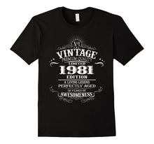 36th Years Old Birthday Gift - Vintage 1981 T-Shirt