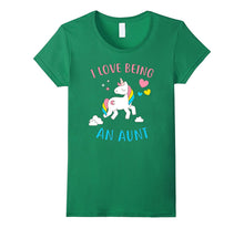 L Love Being an Aunt Tshirt - Funny Unicorn Aunt Gift Tee