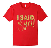 Bride Shirt I Said Yes Gold Wedding Bachelorette Hen Bridal