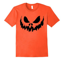 Scary Face Halloween Tshirt | Jack O Lantern Shirt | Pumpkin