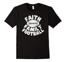 Faith Family Football Religious T Shirt