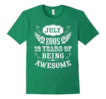 12 Years of Being Awesome Gift July 2005 Birthday T-Shirt