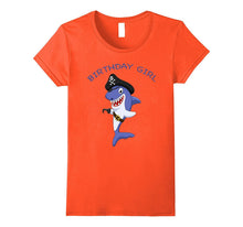 Birthday Girl - Kids Birthday Pirate Shark T-Shirt for Girls